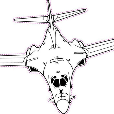 B-1 Lancer Bomber (Front) SVG file included with instant download