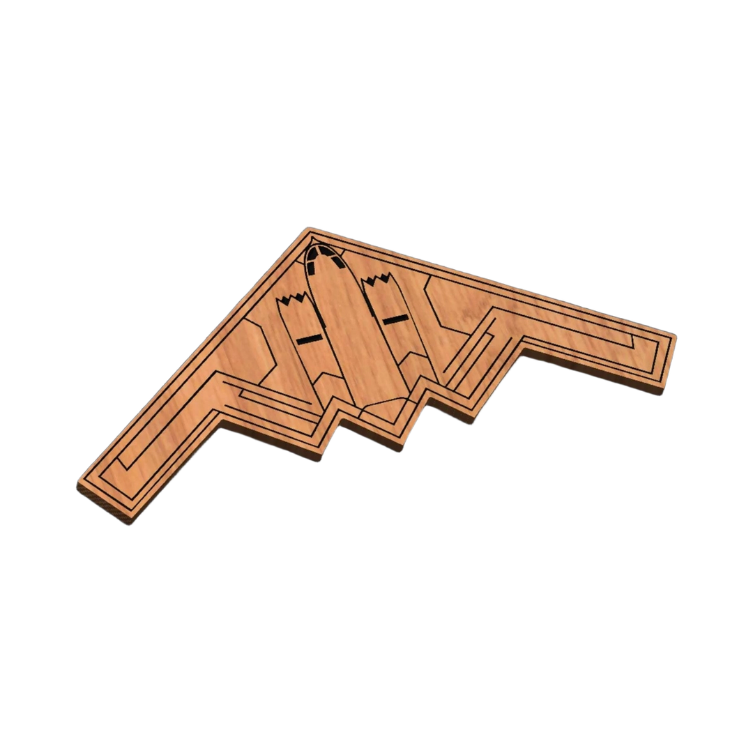 B-2 Spirit Bomber SVG file for laser cutting and CNC routing, LightBurn and Vectric ready
