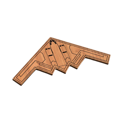 B-2 Spirit Bomber SVG file for laser cutting and CNC routing, LightBurn and Vectric ready