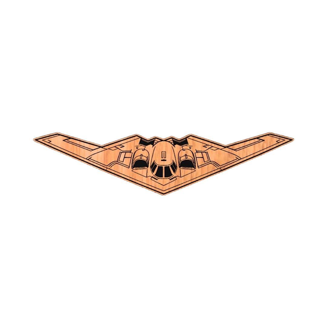 B-2 Spirit Bomber (Front) SVG file for digital crafting, LightBurn and Vectric ready