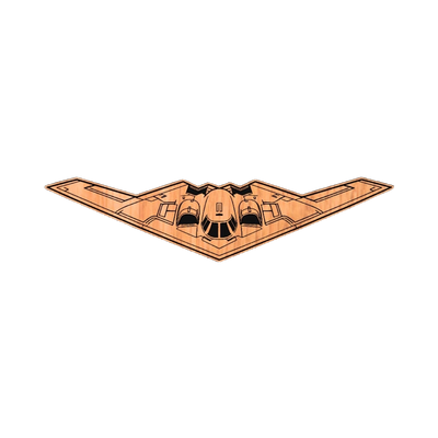 B-2 Spirit Bomber (Front) SVG file for digital crafting, LightBurn and Vectric ready
