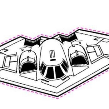 B-2 Spirit Bomber (Front) SVG file included with instant download