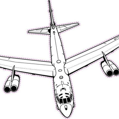 B-52 Stratofortress detail view, ready for digital crafting