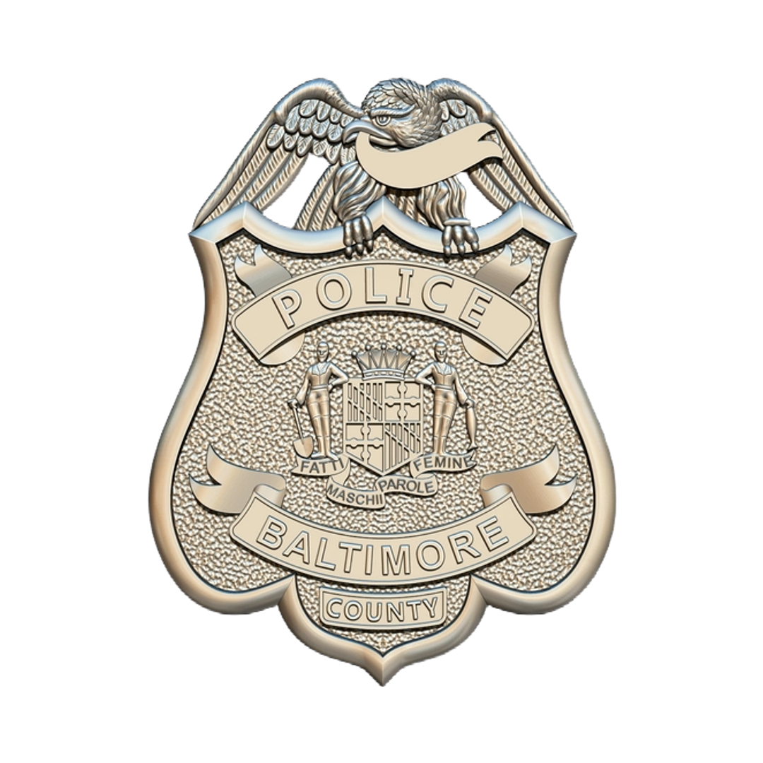 Baltimore County Police Badge STL file for digital crafting, LightBurn and Vectric ready