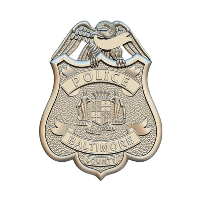 Baltimore County Police Badge STL file for digital crafting, LightBurn and Vectric ready