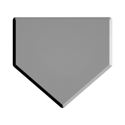 Baseball Home Plate 3D design preview, sports & teams