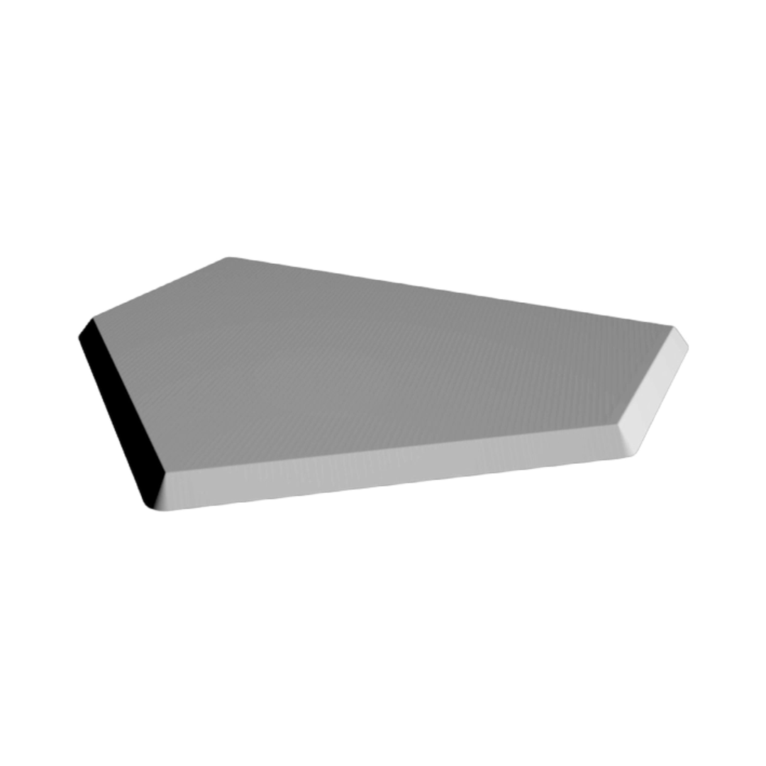 Baseball Home Plate 3D detail view, ready for 3D printing and CNC routing