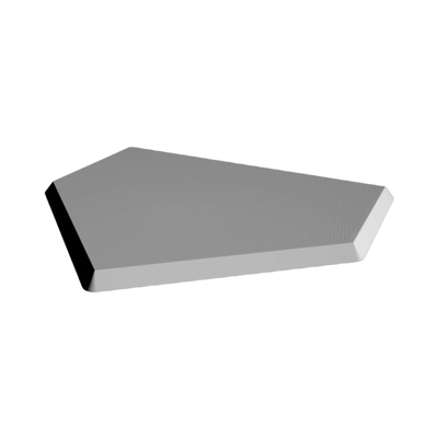 Baseball Home Plate 3D detail view, ready for 3D printing and CNC routing