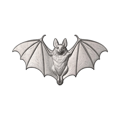 Halloween Bat STL file for 3D printing and CNC routing, LightBurn and Vectric ready