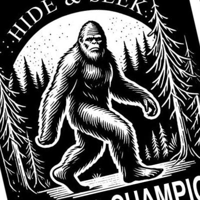 Bigfoot World Champion detail view, ready for laser cutting and CNC routing