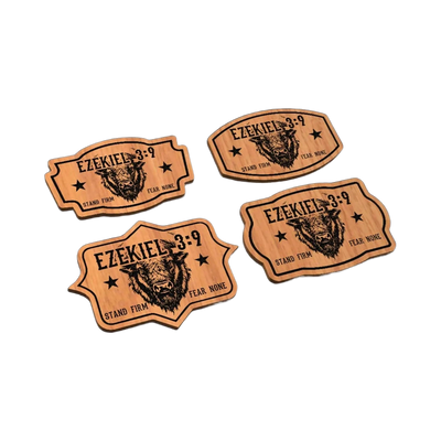 Ezekiel 3:9 Bison Bible Verse Bundle SVG file for laser cutting and CNC routing, LightBurn and Vectric ready