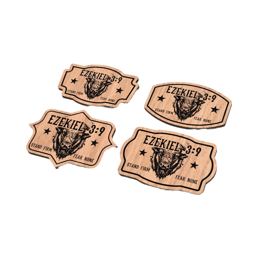 Ezekiel 3:9 Bison Bible Verse Bundle design preview, religious & faith