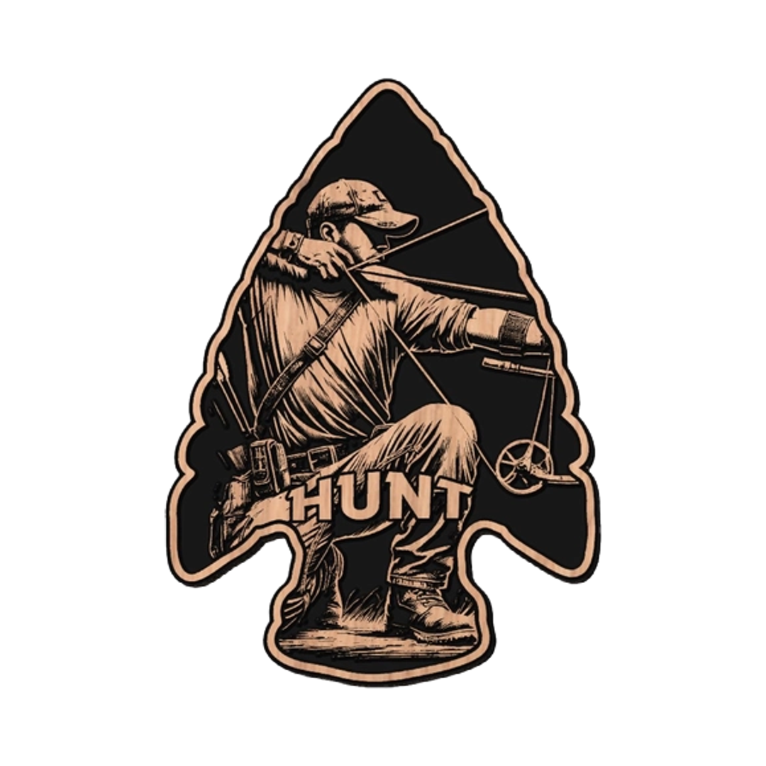 Bow Hunting Arrowhead design preview, hunting, fishing & outdoors