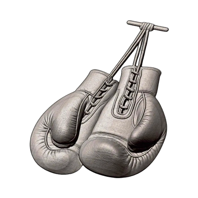 Boxing Gloves detail view, ready for 3D printing and CNC routing