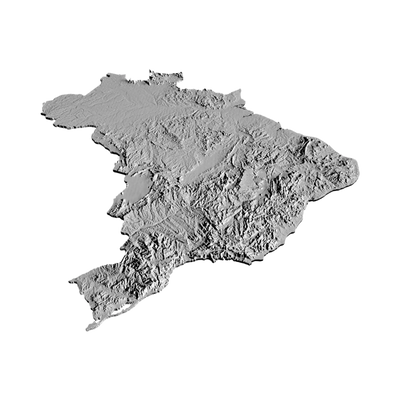 Brazil Terrain Map design preview, countries & world