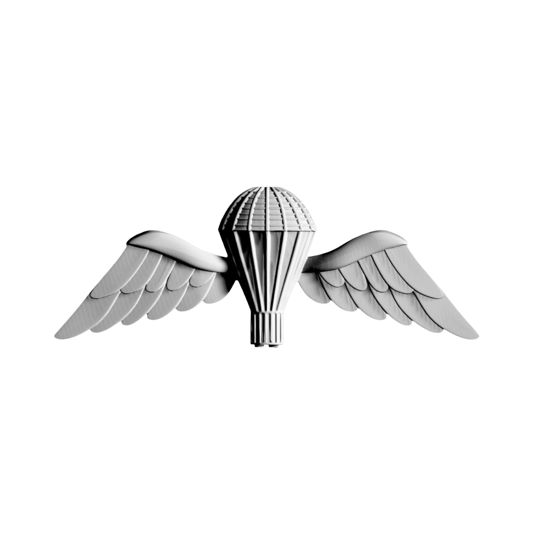 British Military Jump Wings STL file for 3D printing and CNC routing, LightBurn and Vectric ready
