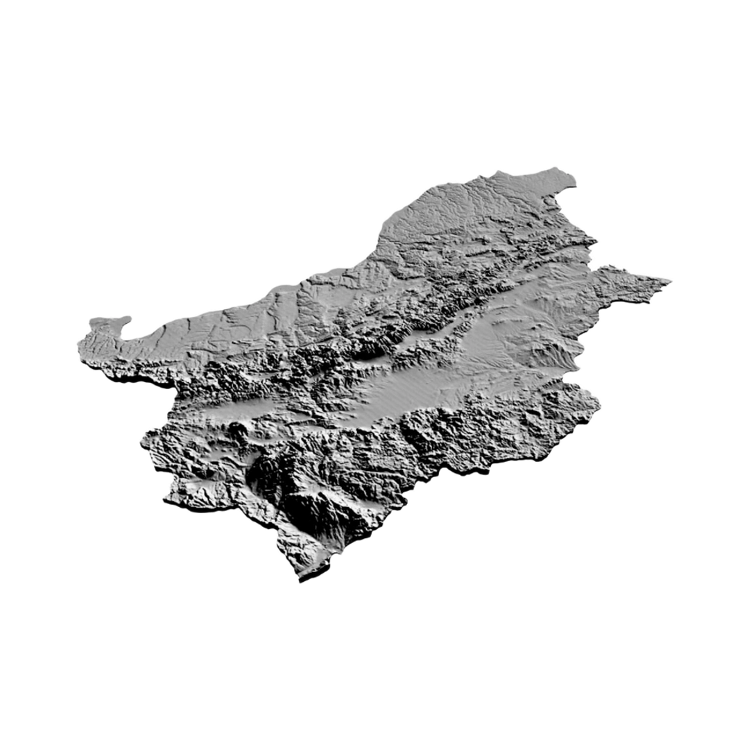 Bulgaria Terrain Map design preview, countries & world