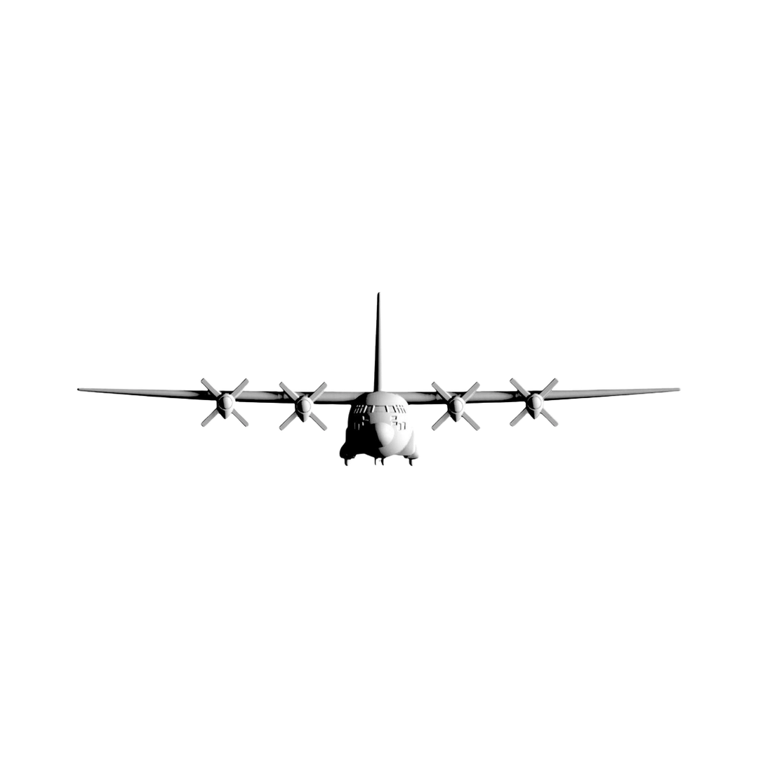 C-130 Hercules Aircraft STL file for 3D printing and CNC routing, LightBurn and Vectric ready
