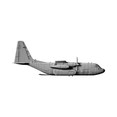 C-130 Herucles (Side Profile) STL file for digital crafting, LightBurn and Vectric ready
