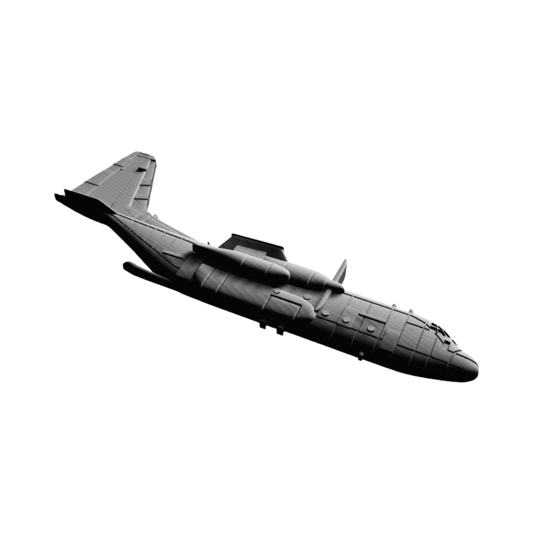 C-130 Herucles (Side Profile) detail view, ready for digital crafting