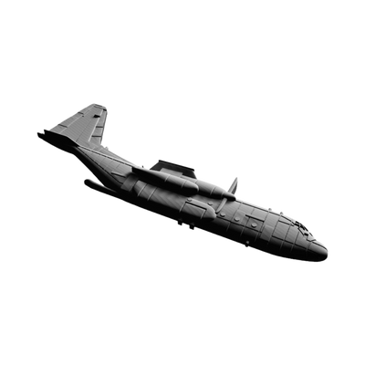 C-130 Herucles (Side Profile) detail view, ready for digital crafting