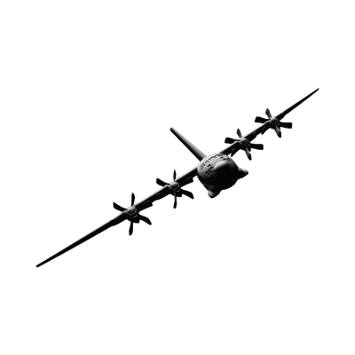 C-130J Hercules detail view, ready for digital crafting