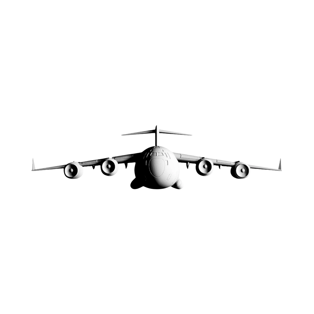 C-17 Globemaster III STL file for 3D printing and CNC routing, LightBurn and Vectric ready