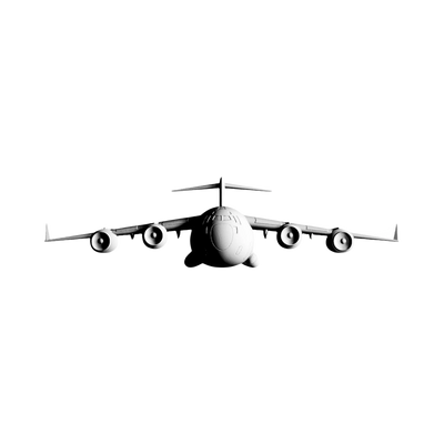 C-17 Globemaster III STL file for 3D printing and CNC routing, LightBurn and Vectric ready