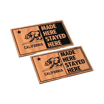 California State Pride SVG file for laser cutting and CNC routing, LightBurn and Vectric ready