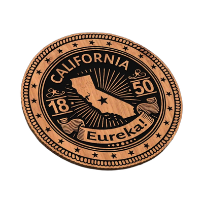 California State Design SVG file for laser cutting and CNC routing, LightBurn and Vectric ready