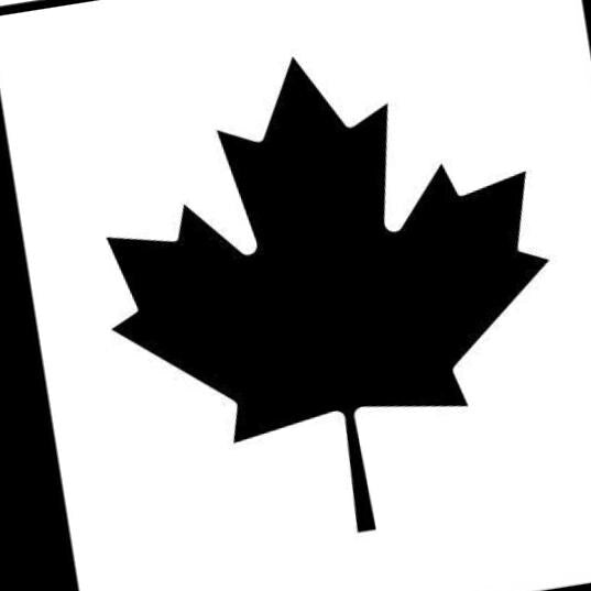 Canada Flag detail view, ready for laser cutting and CNC routing