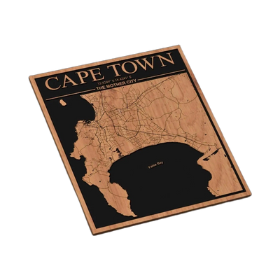 Cape Town, South Africa City Map SVG file for laser cutting and CNC routing, LightBurn and Vectric ready