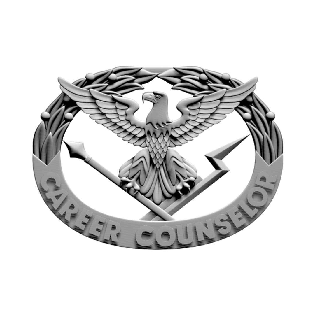 Career Counselor Badge STL file for 3D printing and CNC routing, LightBurn and Vectric ready