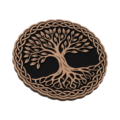 Celtic Tree of Life mockup, floral & botanical
