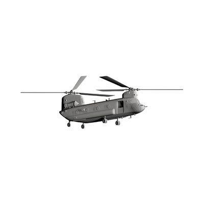 CH-47 Chinook Helicopter STL file for 3D printing and CNC routing, LightBurn and Vectric ready