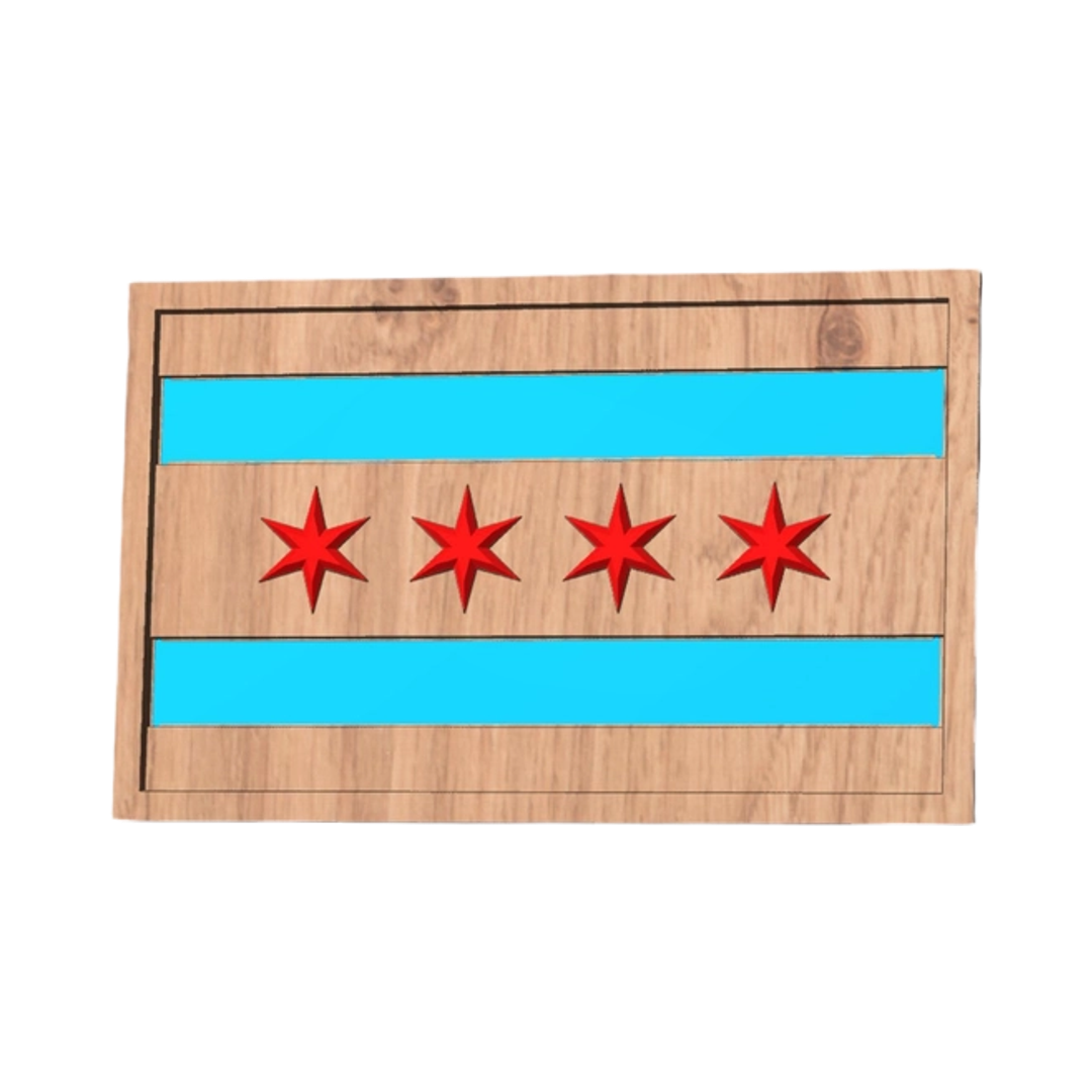 Chicago Flag design preview, flags