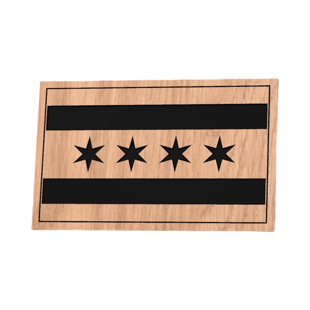 The Flag of Chicago, Illinois design preview, flags