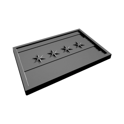 Chicago Flag STL file included with instant download