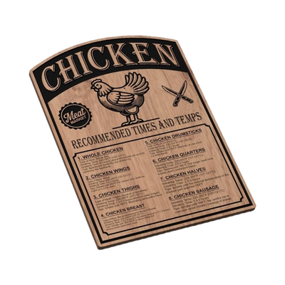 Chicken Smoking Chart Design design preview, animals & wildlife