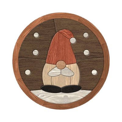 Christmas Gnome SVG file for digital crafting, LightBurn and Vectric ready