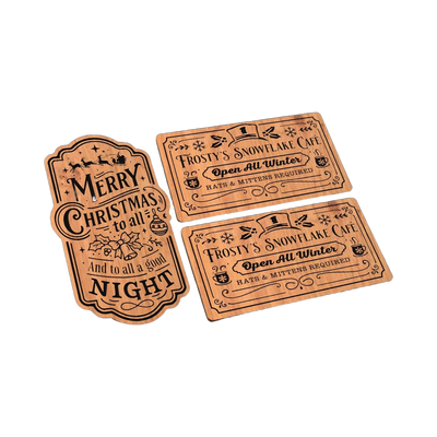 Christmas Holiday Design Bundle SVG file for laser cutting and CNC routing, LightBurn and Vectric ready