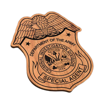 Criminal Investigation Division SVG file for laser cutting and CNC routing, LightBurn and Vectric ready