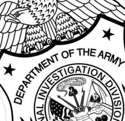 Criminal Investigation Division detail view, ready for laser cutting and CNC routing