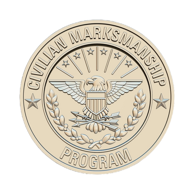 Civilian Marksmanship program Badge STL file for digital crafting, LightBurn and Vectric ready