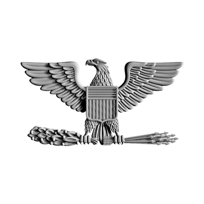 Colonel Rank STL file for digital crafting, LightBurn and Vectric ready