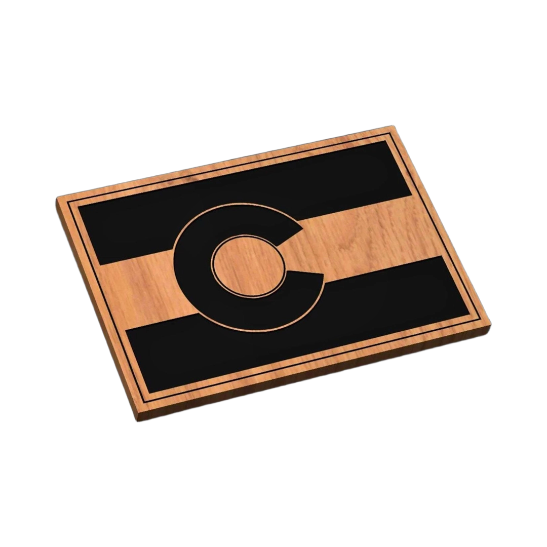 Colorado State Flag SVG file for laser cutting and CNC routing, LightBurn and Vectric ready