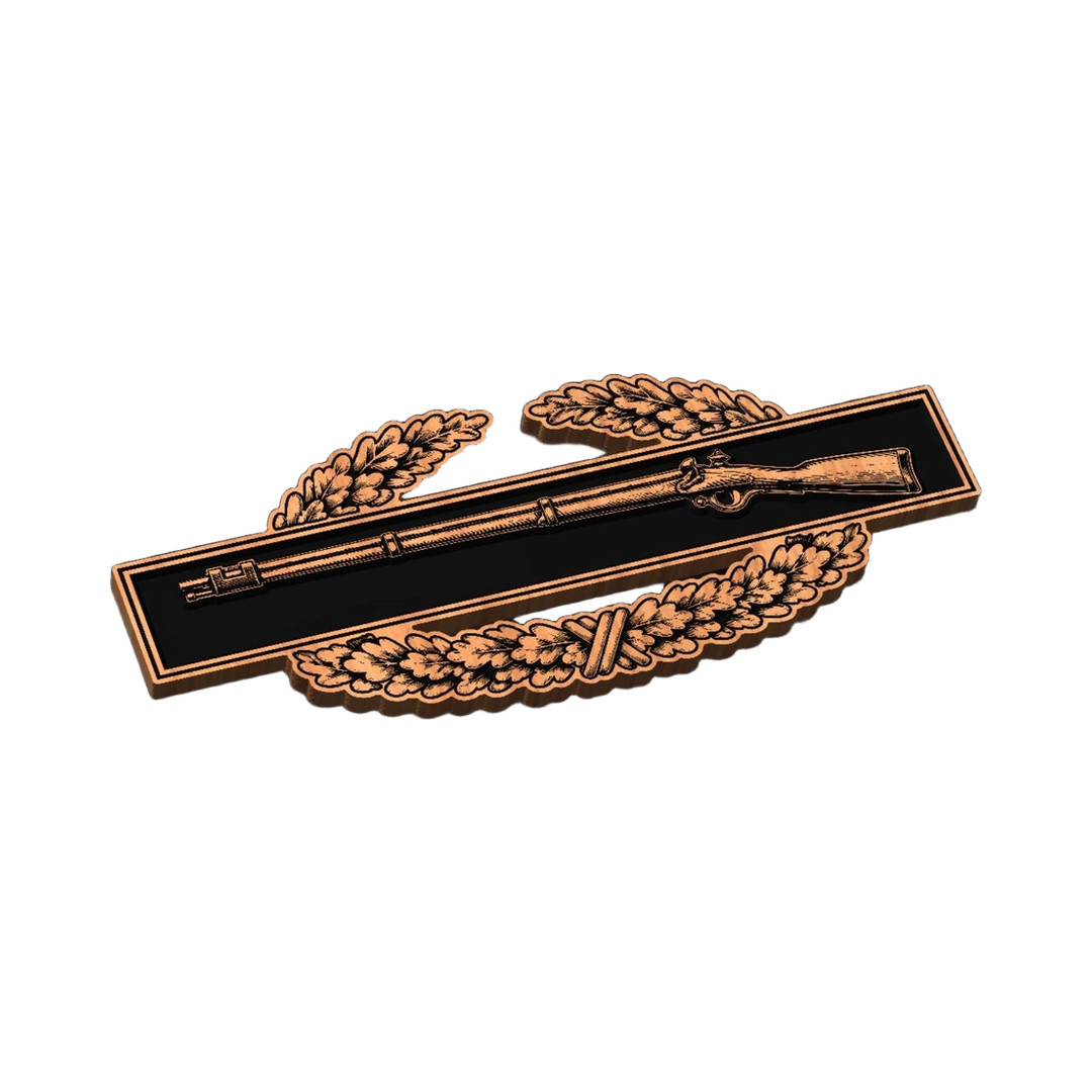 Combat Infantry Badge (Realistic) SVG file for digital crafting, LightBurn and Vectric ready