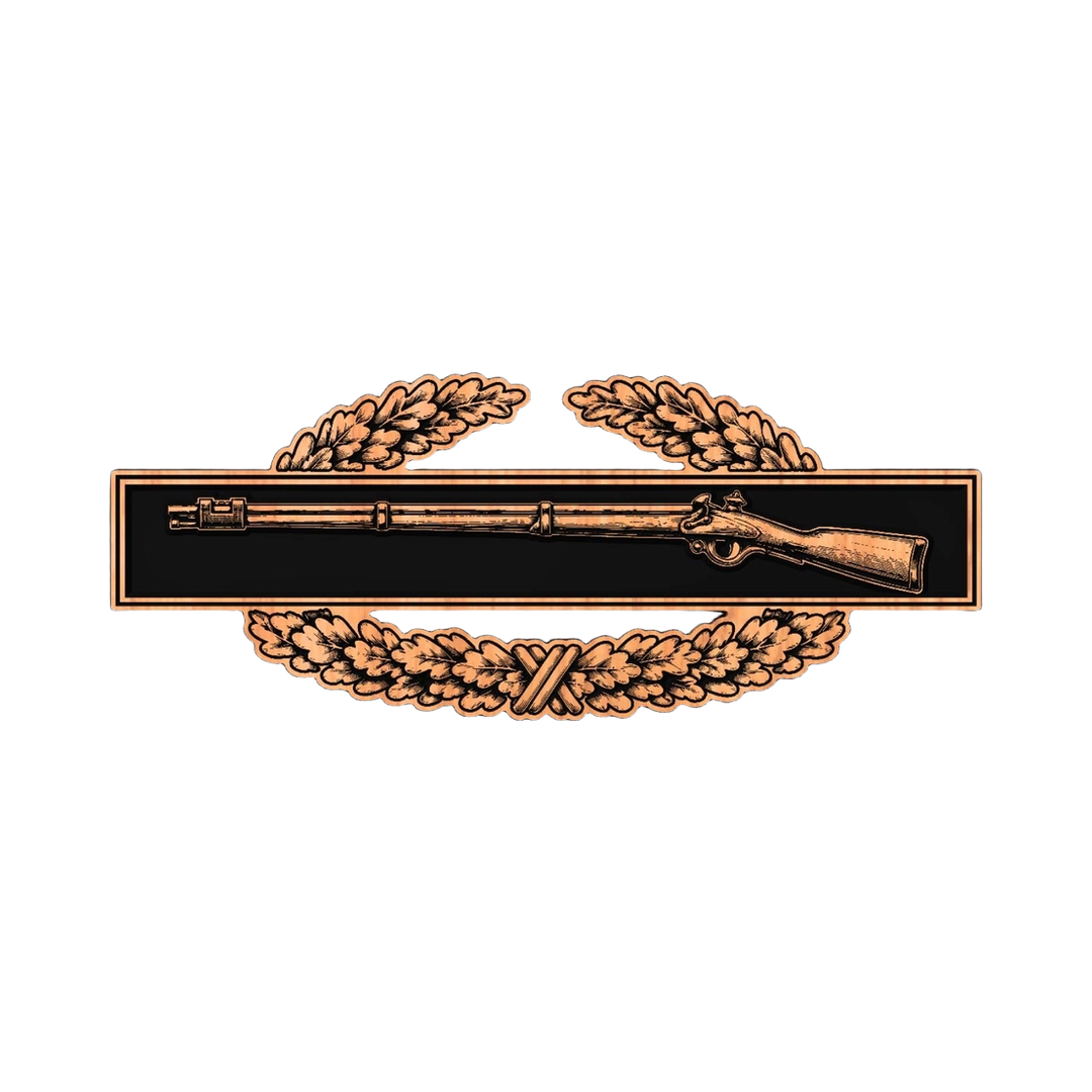Combat Infantry Badge (Realistic) design preview, patches, badges & insignia