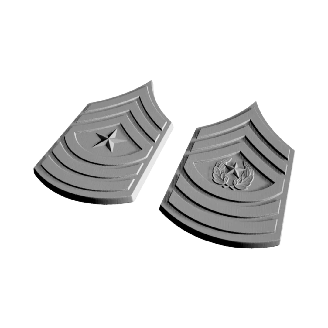 Command Sergeant Major E-9 Rank design preview, army
