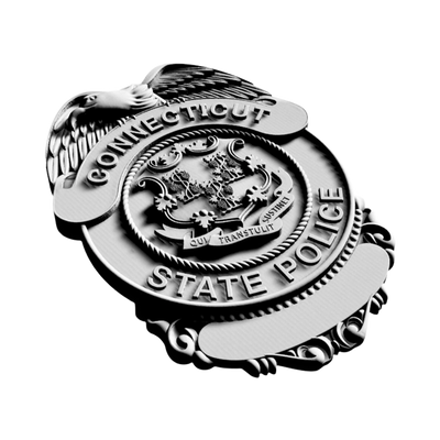Connecticut State Police Badge design preview, police